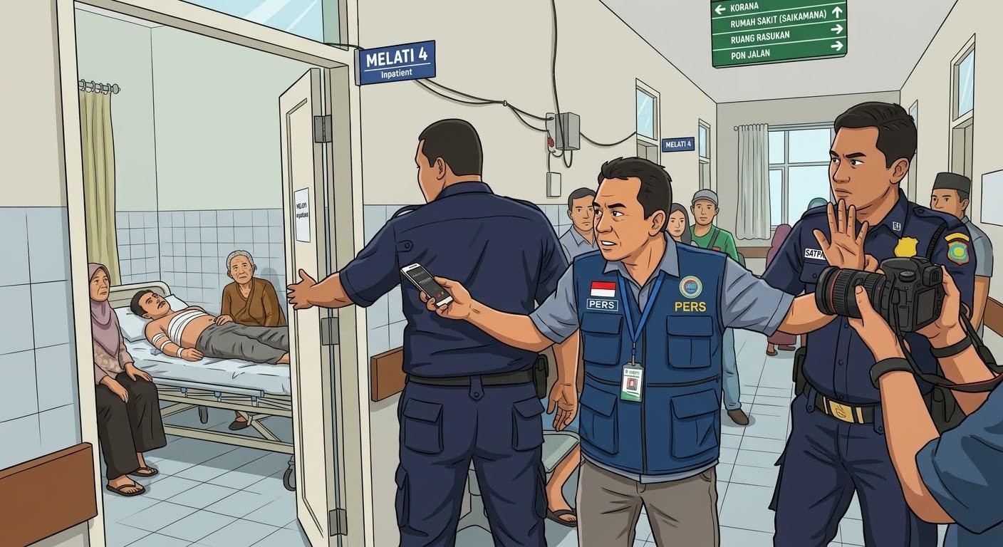 Ngaku Disuruh Supervisor, Dua Satpam RSUD dr. Soekardjo Tasikmalaya Larang dan Usir Jurnalis Saat Peliputan Korban Penusukan