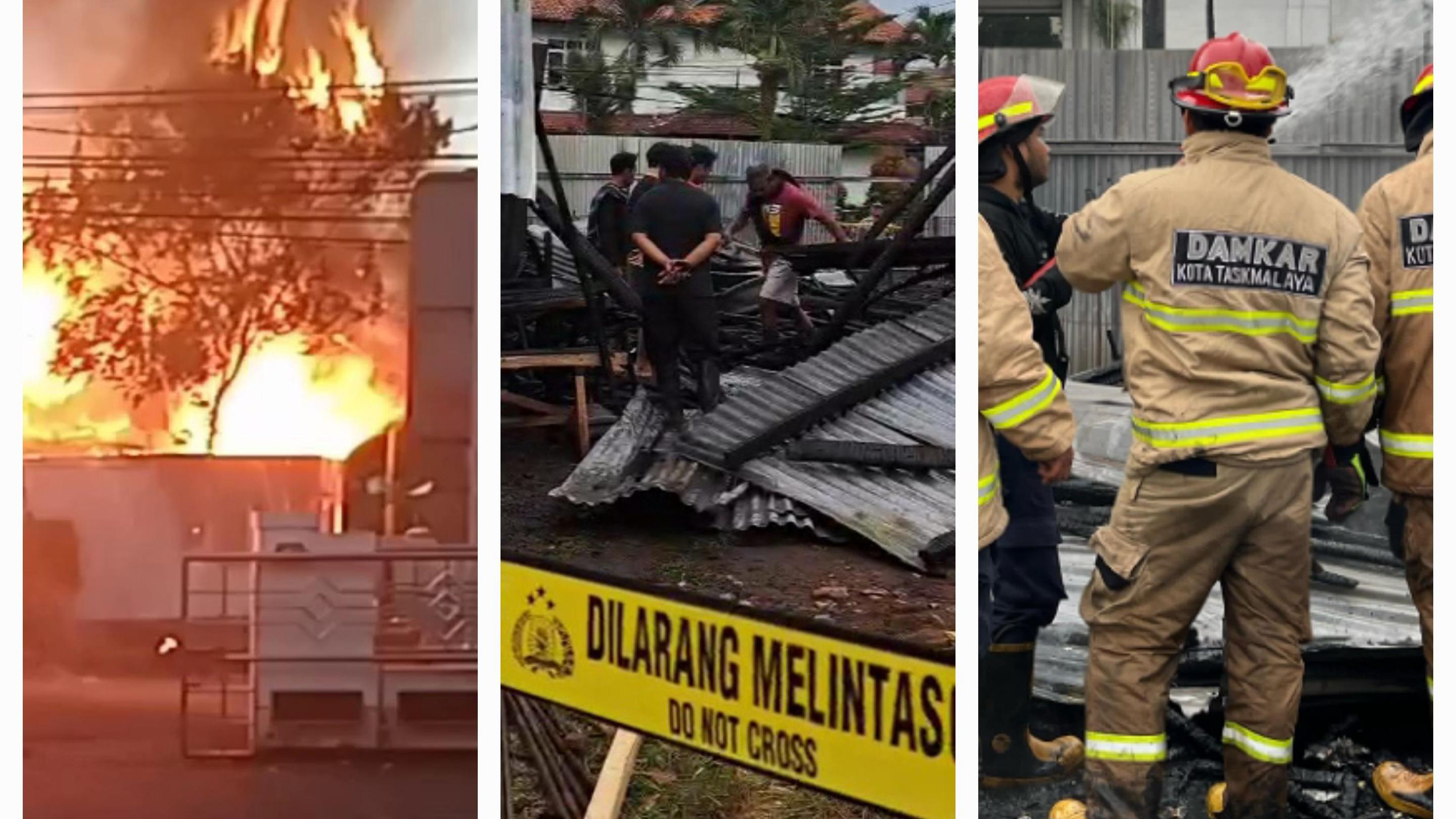 Proyek Gedung Bank BSI di Tasikmalaya Terbakar, Satu Pekerja Alami Luka Ringan