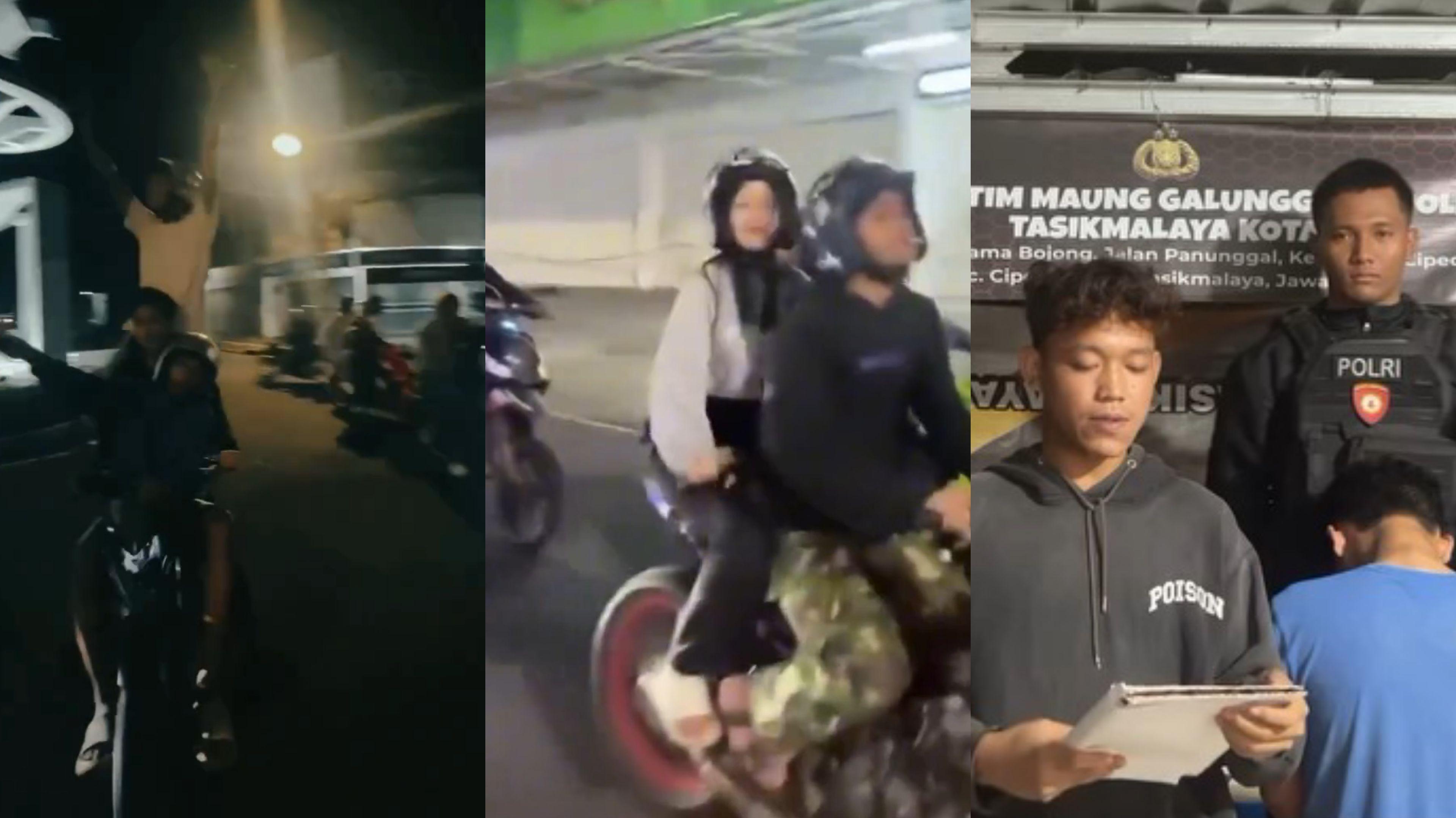 Sempat Viral Ugal-ugalan di Pusat Kota, Geng Motor Ditangkap Tim Maung Galunggung Polres Tasikmalaya Kota