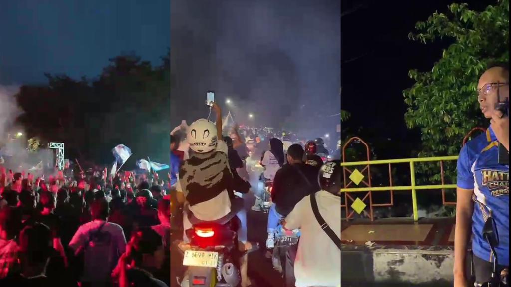Kota Banjar Membiru, Wali Kota dan Kapolres Turun ke Jalan Kawal Ribuan Bobotoh Rayakan Persib Juara