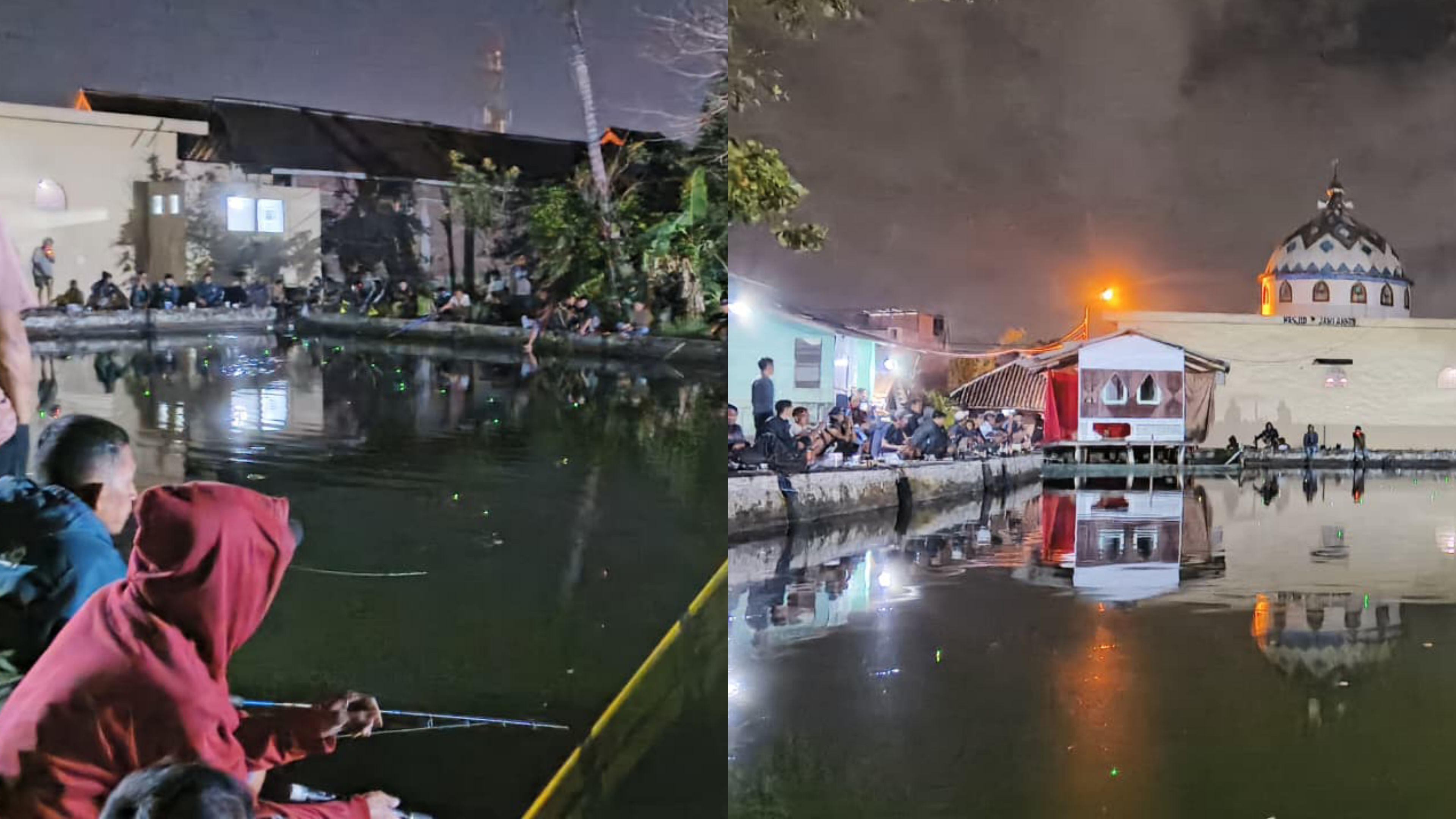 Unik! Peringati Maulid Nabi, Warga Sukagalih Tasikmalaya Gelar Mancing Mania Malam Hari dan Tradisi Ngobeng