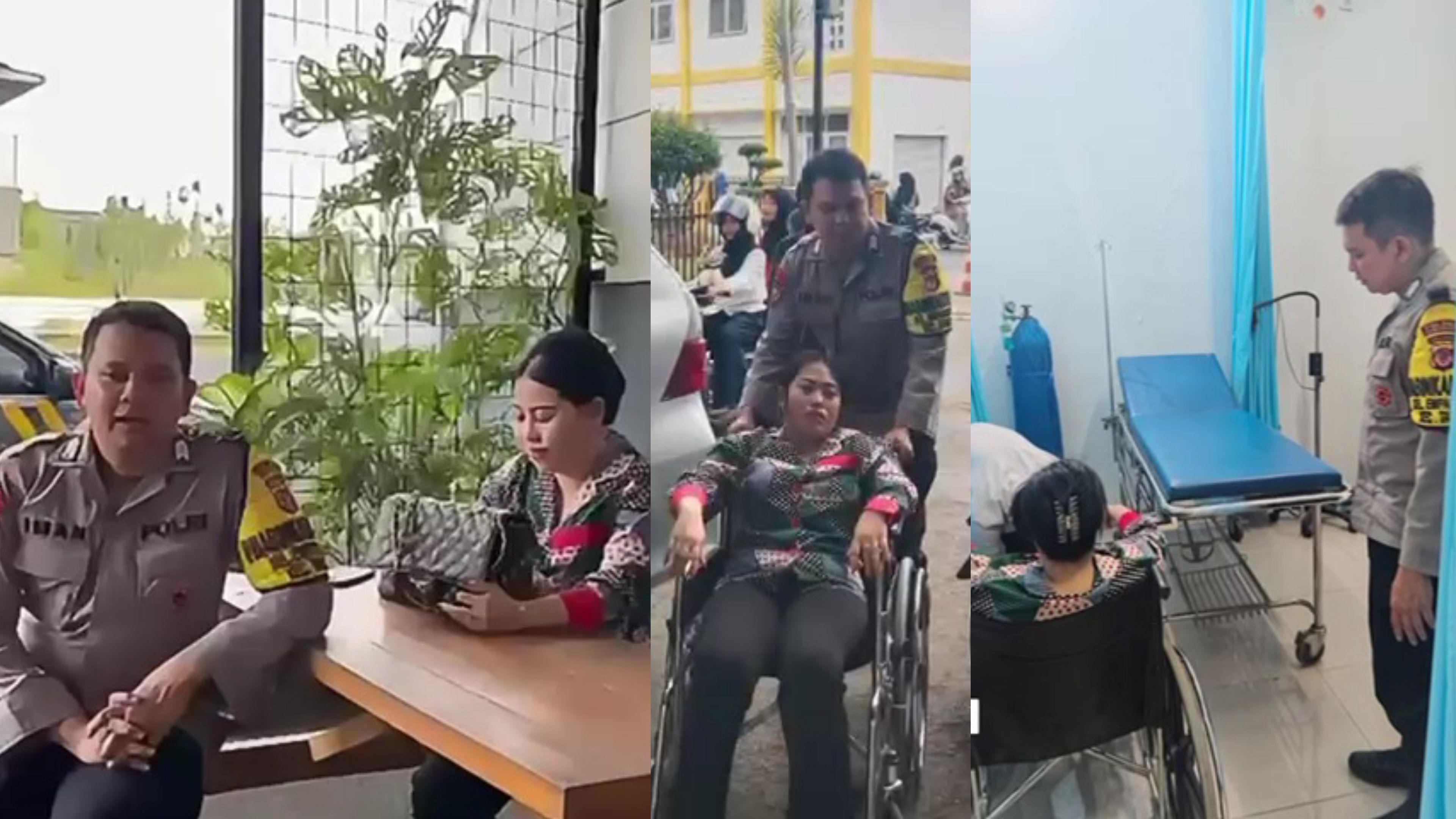 Respons Cepat Call Center 110, Personel Polsek Tawang Tolong Perempuan Sesak Napas Hingga Tanggung Biaya Berobat