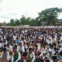 5.000 Jamaah Gelar Shalat Istisqa di Alun-alun Ciamis, Bupati Herdiat Ajak Warga Jaga Sumber Air