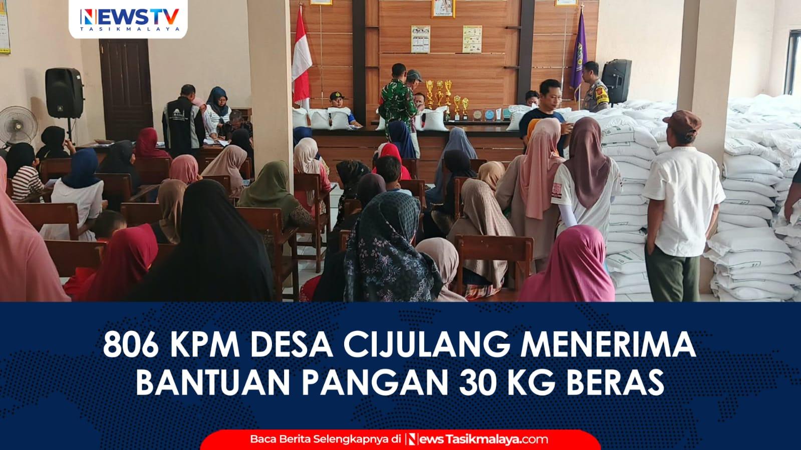 VIDEO: 806 KPM Desa Cijulang Ciamis Terima Bantuan Pangan 30 Kg Beras, Kades dan Warga Pastikan Kualitas Bagus