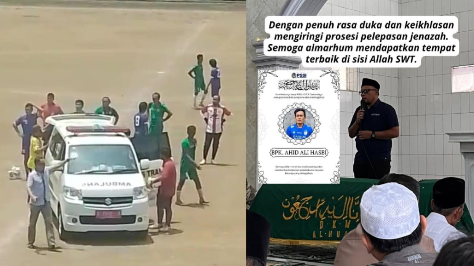 Duka di Piala Ketua PSSI Kota Tasikmalaya U-40, Pemain Cibeureum Ahid Ali Hasbi Meninggal Usai Tumbang di Lapangan