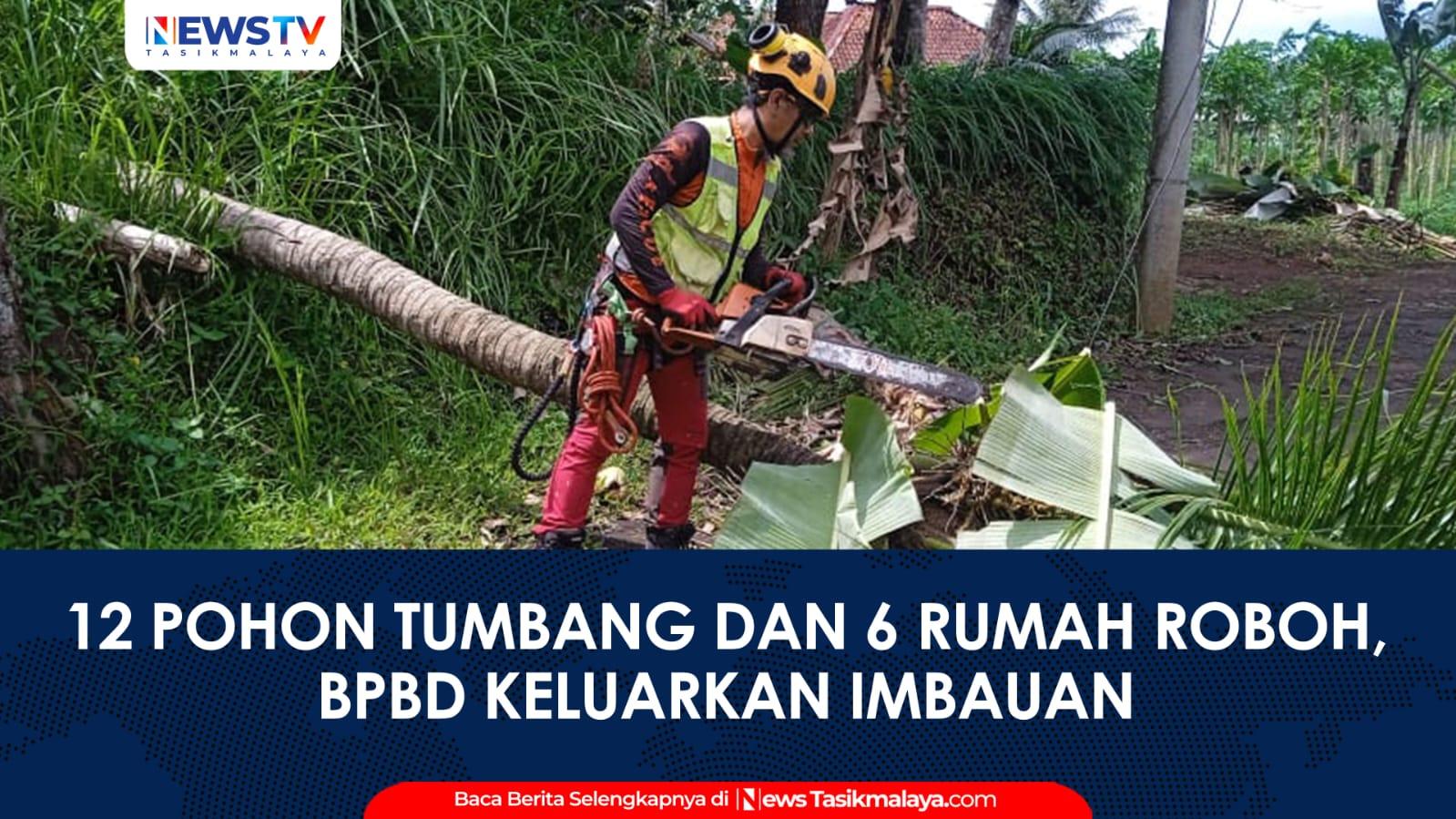 VIDEO: Angin Kencang Landa Tasikmalaya, Enam Rumah Roboh dan Belasan Pohon Tumbang