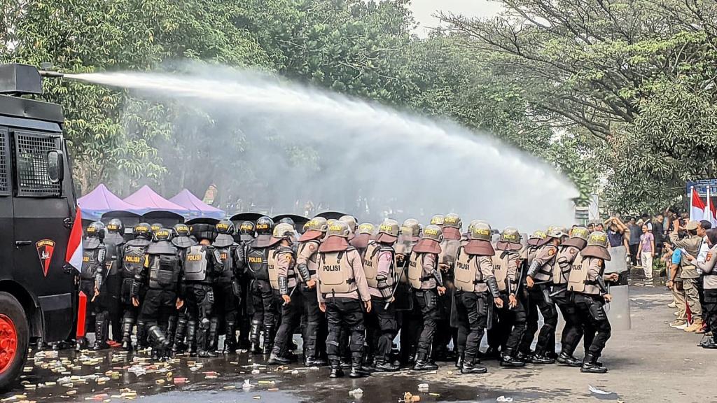 Antisipasi Kerusuhan Pilkada, Polres Ciamis Gelar Simulasi Sispam Kota
