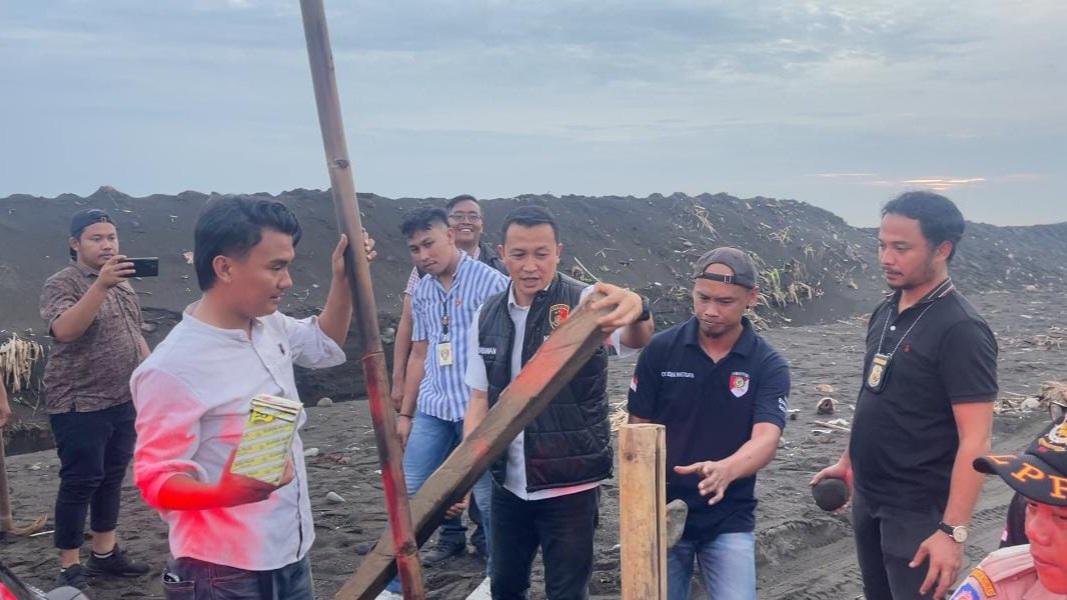 Aparat Gabungan Tertibkan Tambang Pasir Ilegal di Tasikmalaya Selatan