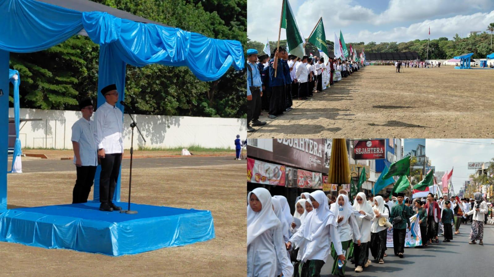 Apel Besar dan Kirab HSN 2026 Kota Tasikmalaya, Viman Tegaskan Santri Harus Kuasai Teknologi Tanpa Tinggalkan Akhlak