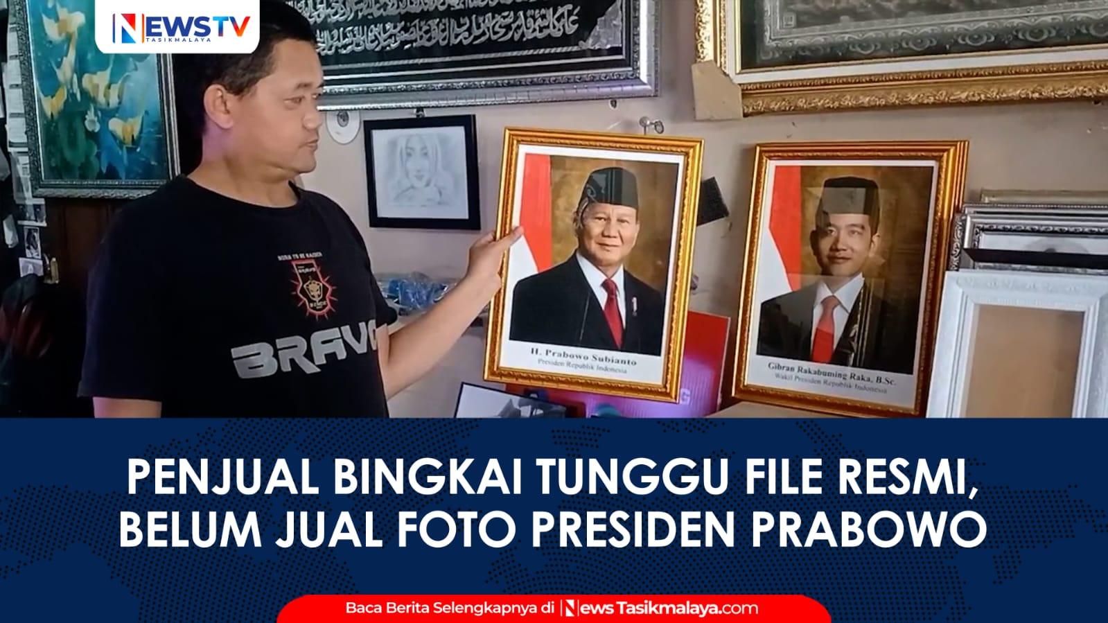 VIDEO: Belum Terima Foto Resmi, Perajin Bingkai di Tasikmalaya Tunda Penjualan Foto Presiden dan Wakil Presiden Baru