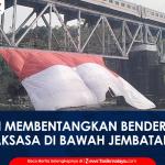 VIDEO: Bendera Merah Putih Raksasa Berkibar di Jajawar Banjar, Bangkitkan Nasionalisme dan Promosikan Destinasi Wisata Lokal