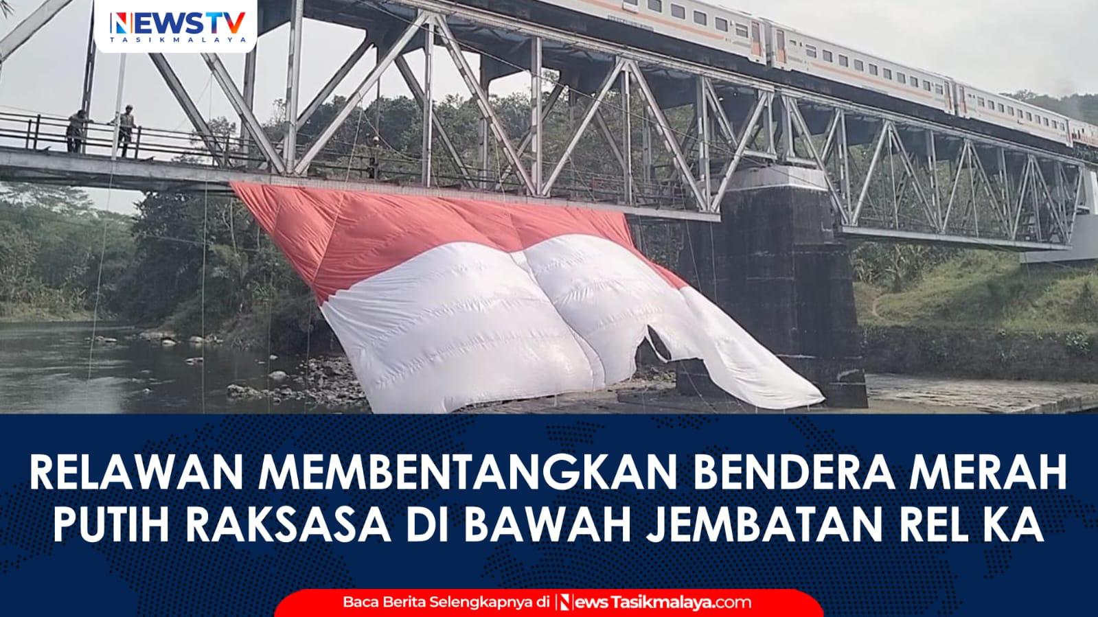 VIDEO: Bendera Merah Putih Raksasa Berkibar di Jajawar Banjar, Bangkitkan Nasionalisme dan Promosikan Destinasi Wisata Lokal