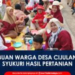 VIDEO: Botram Salembur di Tengah Sawah, Ribuan Warga Desa Cijulang Ciamis Perkuat Gotong Royong dan Syukuri Hasil Pertanian