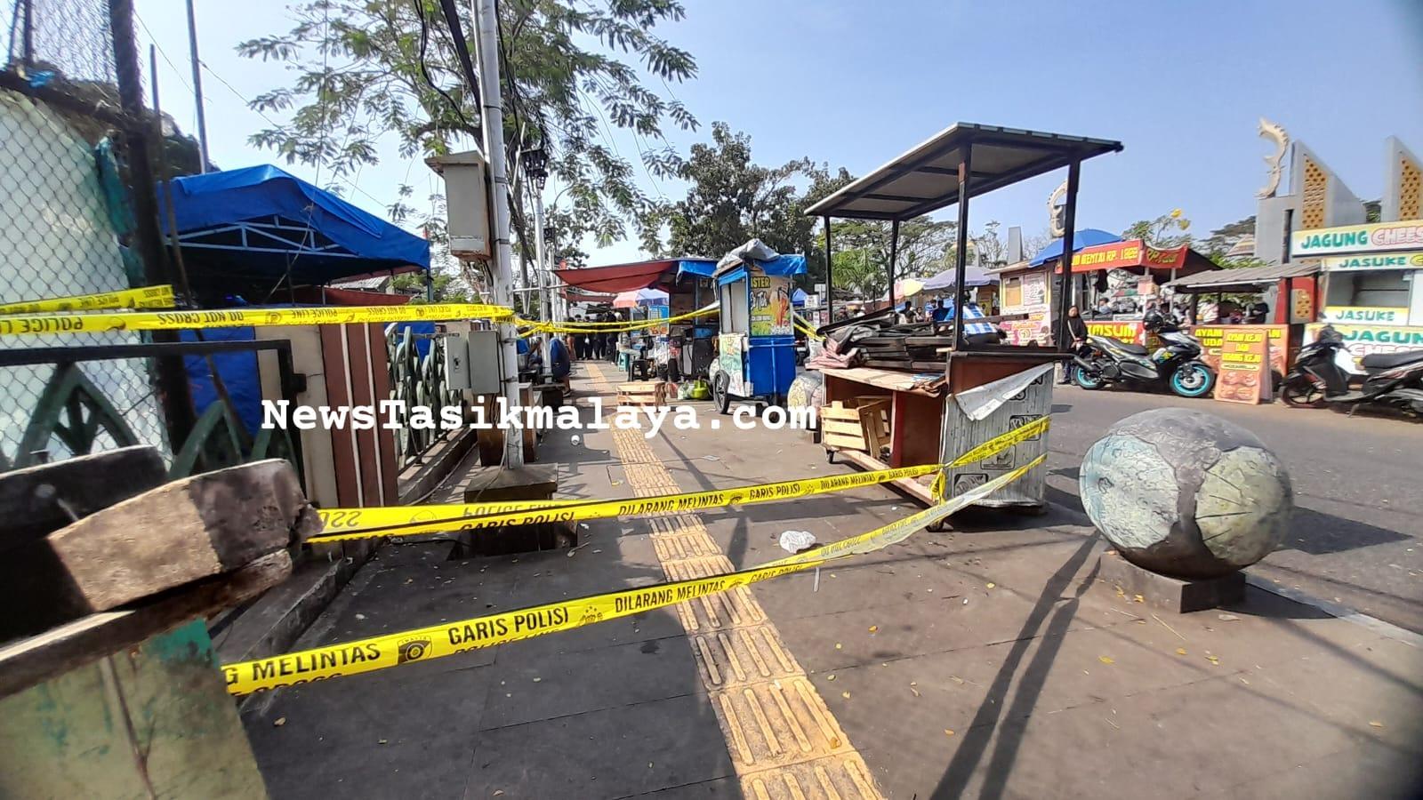 BREAKING NEWS! Terjadi Ledakan di Kompleks Dadaha Tasikmalaya Pasca-Cekcok Pedagang, Dugaan Bahan Peledak Ditemukan Polisi