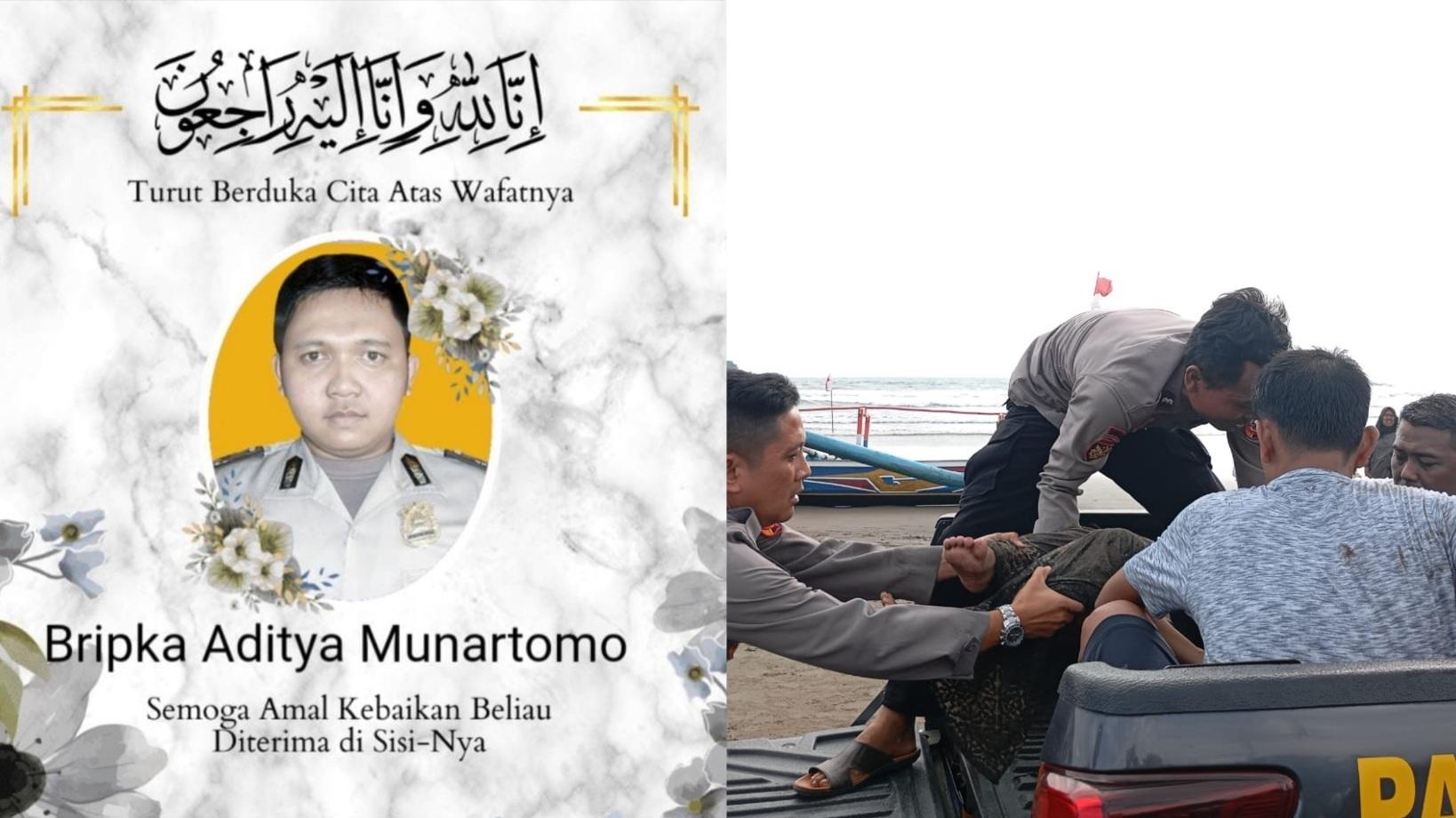 Pengabdian Tanpa Batas: Bripka Anditya Personel Polres Tasikmalaya Kota Gugur Selamatkan Wisatawan di Pantai Pangandaran