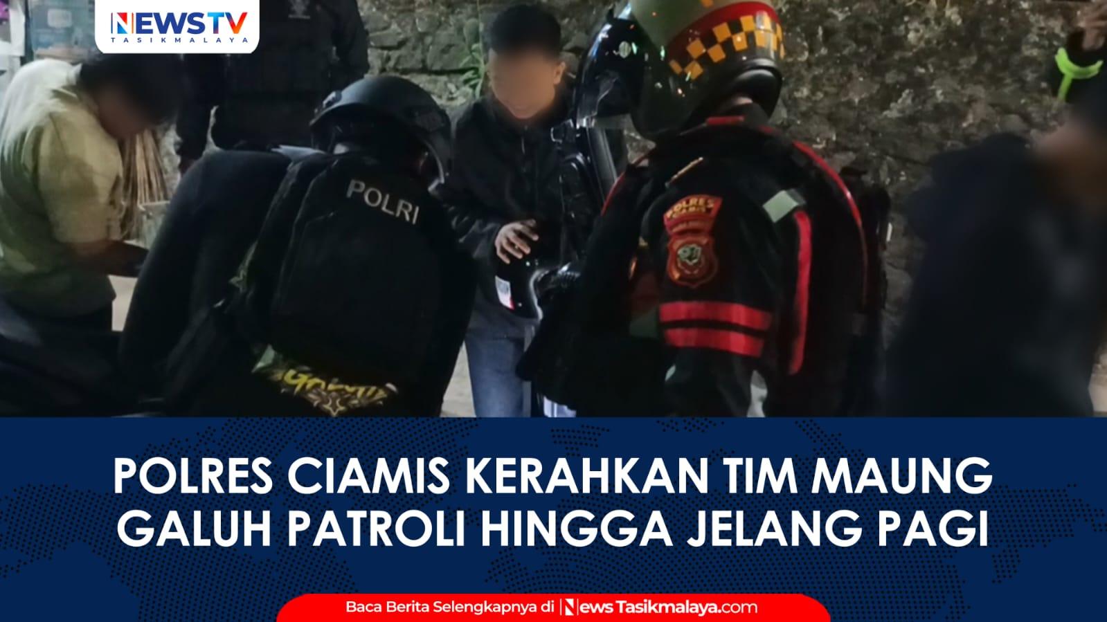 VIDEO: Cegah Kriminalitas dan Balap Liar, Polres Ciamis Kerahkan Tim Maung Galuh Patroli Hingga Menjelang Pagi