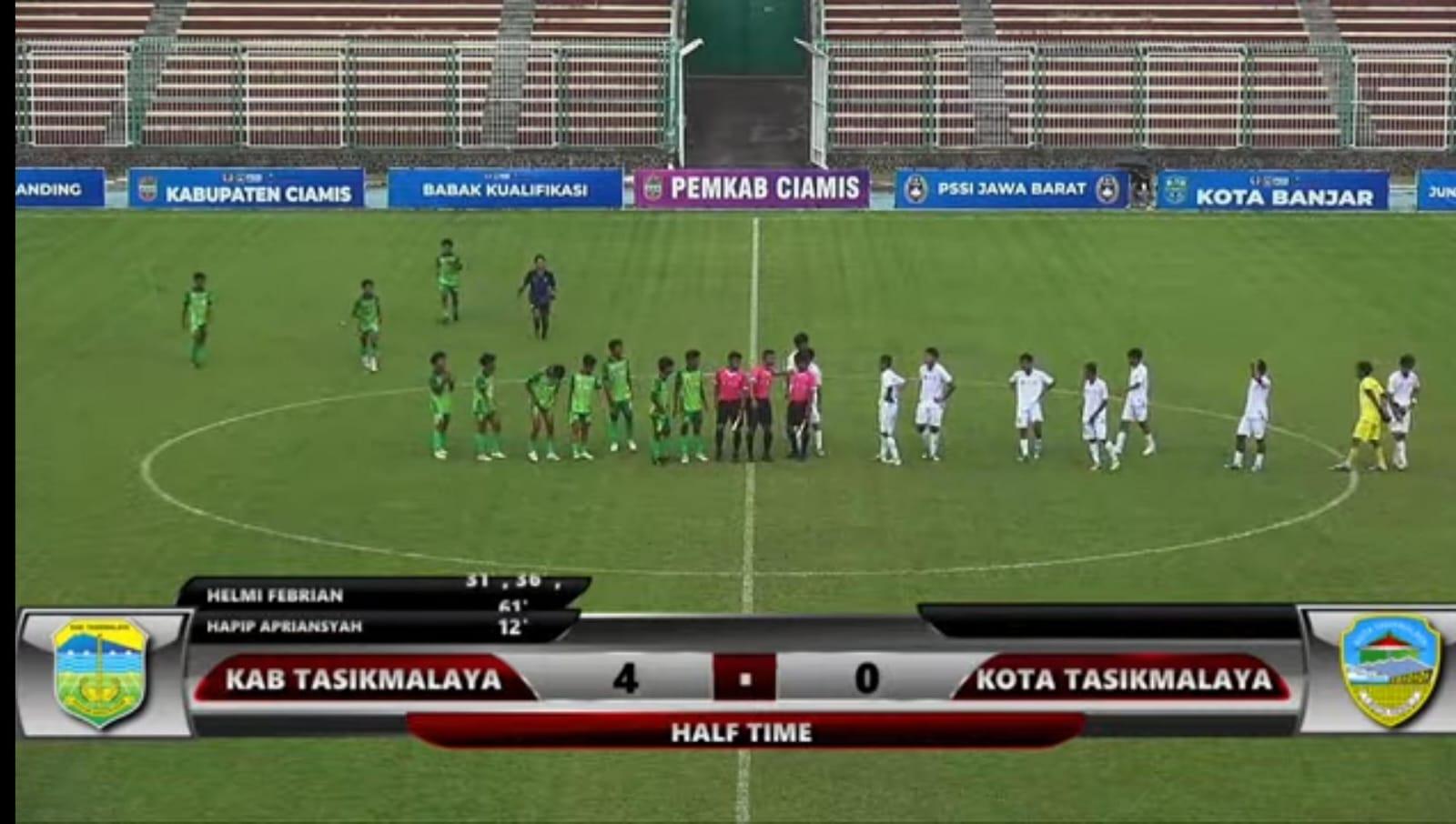 Derbi Tasikmalaya Memanas, Kabupaten Hantam Kota 4-0 di BK Porprov Jabar XV