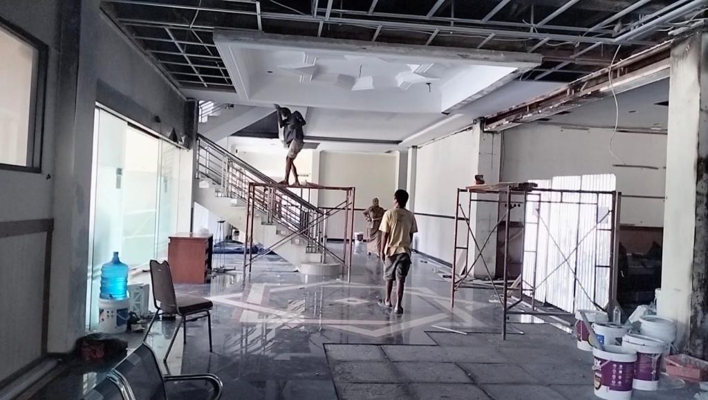 Dibiayai Asuransi 100 Persen, Renovasi Lobi Setda Kota Banjar Ditargetkan Rampung Akhir November