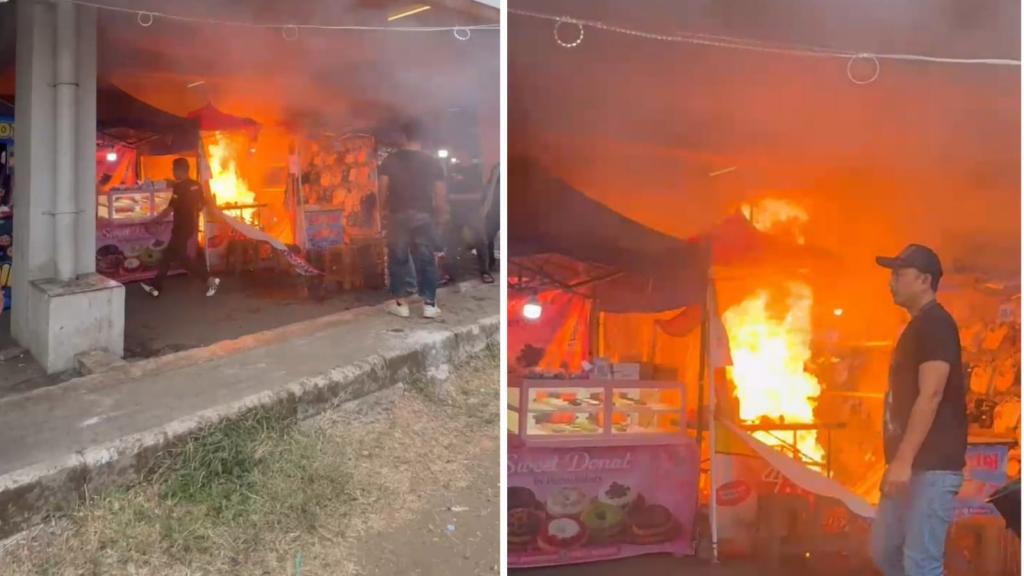 Diduga Akibat Tabung Gas Bocor, Stand Kuliner di Pameran TOF Dadaha Tasikmalaya Terbakar