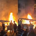 Diduga Regulator Gas Bocor, Kebakaran Landa Jongko Sambal Ijo di Depan SMPN 4 Ciamis, Kerugian Capai Rp15 Juta