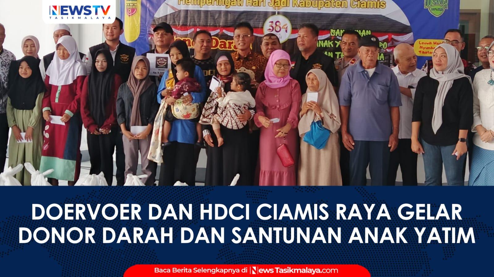 VIDEO: Doervoer dan HDCI Ciamis Raya Gelar Donor Darah dan Santunan, Wujud Nyata Semangat Guyub Ngawangun Galuh