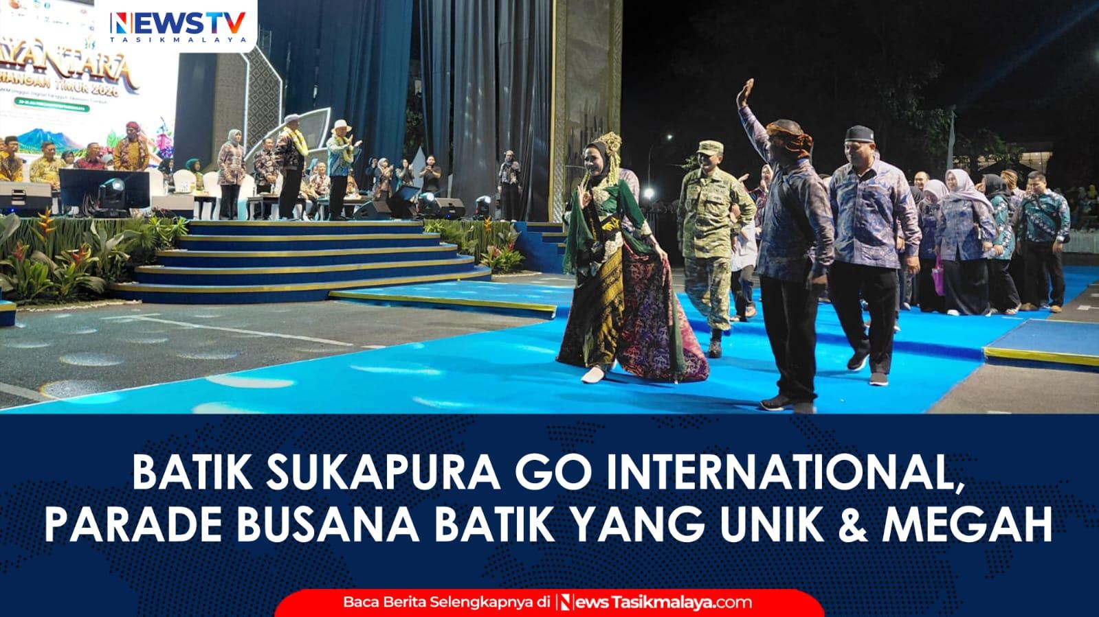 VIDEO: Dorong Batik Sukapura Go International, Carnival Batik Festival Meriahkan Hari Jadi Ke-394 Kabupaten Tasikmalaya