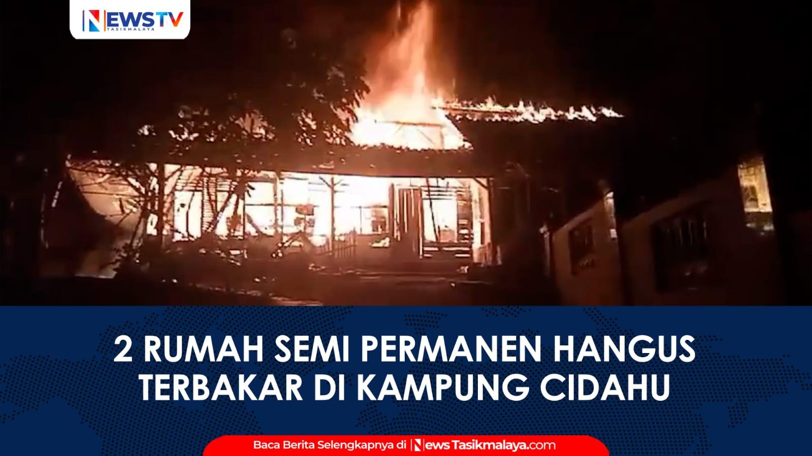 VIDEO: Dua Rumah Semi Permanen di Tamansari Tasikmalaya Terbakar, Damkar Sulit Jangkau Lokasi