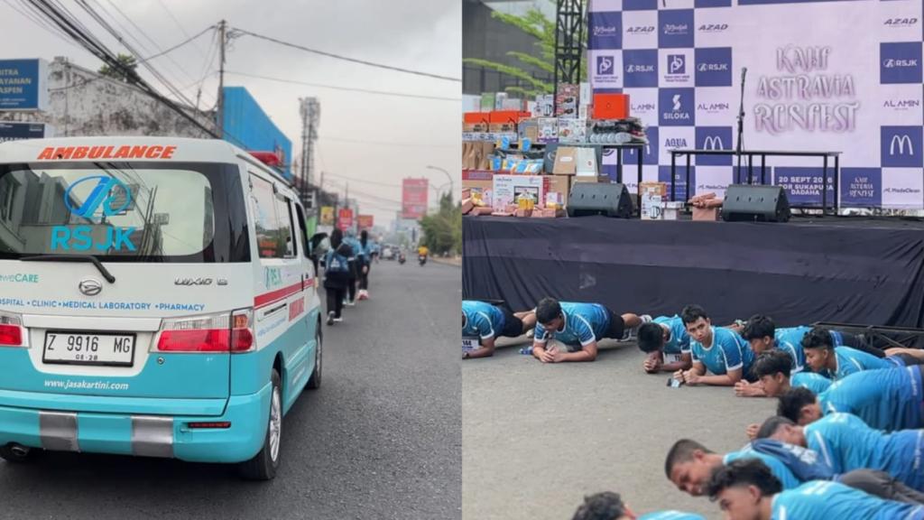 Dukung HUT SMAN 1 Tasikmalaya, RS Jasa Kartini Disiagakan Pasok Layanan Medis di RUN VAGANZA bersama KAHF