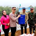 Dukung Swasembada Pangan Nasional, Polres Ciamis Bersama Kelompok Tani Tanam Bawang Putih Serentak di Sukamantri