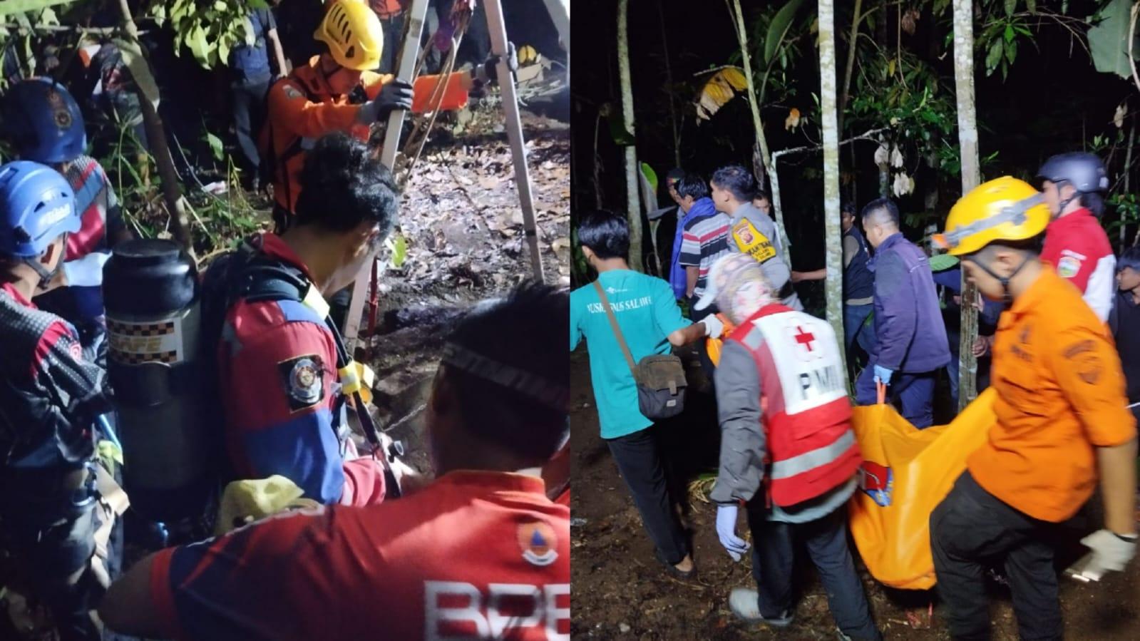 Evakuasi Dramatis, Tim SAR Gabungan Berhasil Angkat Jasad Penggali Sumur di Salawu Tasikmalaya