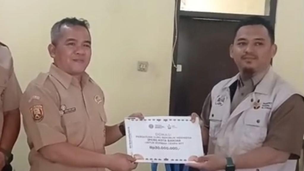Galang Kepedulian untuk Korban Gempa NTT, PGRI Kota Banjar Himpun Donasi Rp40 Juta dari Para Guru
