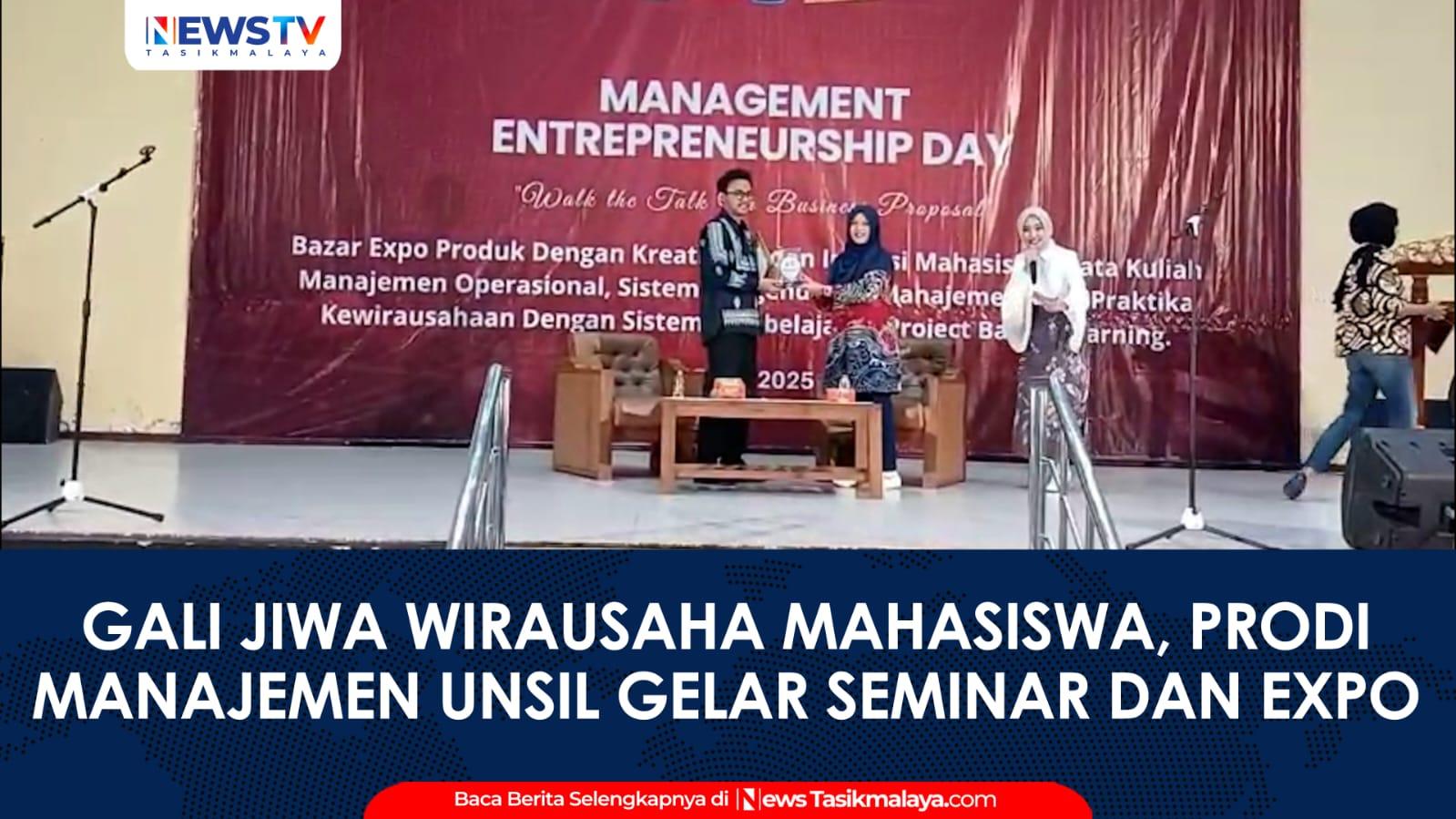 VIDEO: Gali Jiwa Wirausaha Mahasiswa, Prodi Manajemen Unsil Gelar Seminar dan Expo Kewirausahaan
