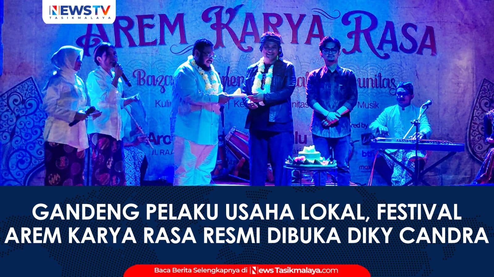 VIDEO: Gandeng Pelaku Usaha Lokal, Festival Arem Karya Rasa Resmi Dibuka Wakil Wali Kota Diky Candra