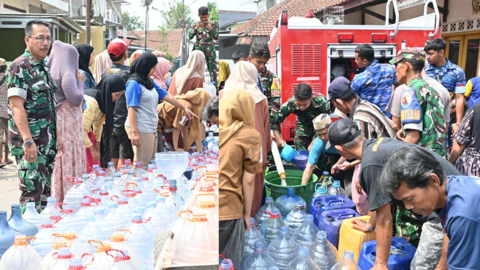 Gencarkan Aksi 'Serbuan Air Bersih', Lanud Wiriadinata Salurkan Bantuan untuk Warga Kampung Negla Cibeureum