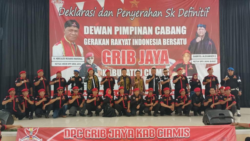 GRIB Jaya Ciamis Deklarasikan Dukungan untuk Pasangan Herdiat-Yana di Pilkada 2024