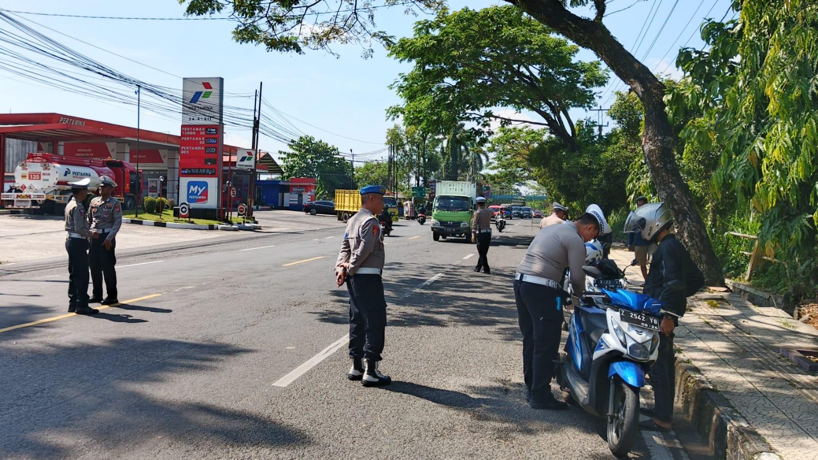 Hari Keenam Operasi Patuh Lodaya di Ciamis, Satlantas Fokus pada Edukasi dan Penindakan Humanis