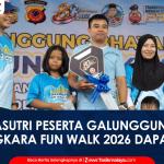 VIDEO: Haru Bahagia Pasutri Peserta Galunggung Bhayangkara Fun Walk 2026 Polres Tasikmalaya Kota Bawa Pulang Hadiah Utama Motor