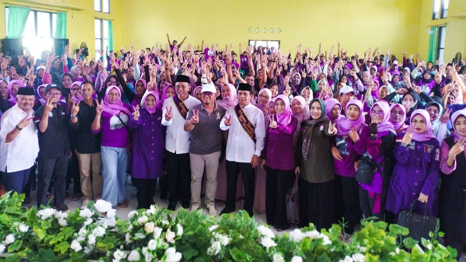 Herdiat-Yana Gelar Roadshow Konsolidasi Pilbup Ciamis di Baregbeg
