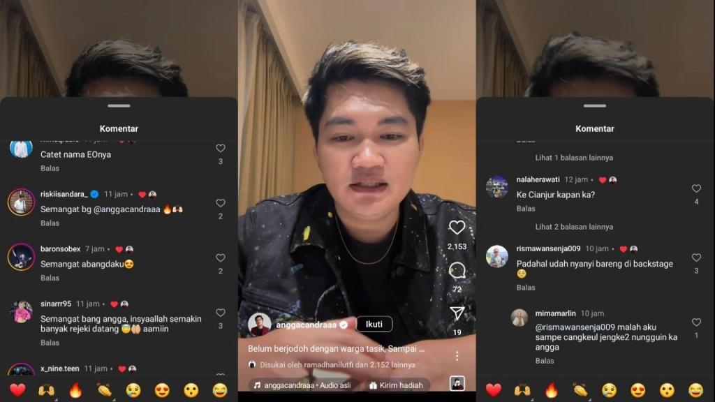 Sekecewa Itu! Angga Candra Batal Manggung di Tasikmalaya, Penggemar Ungkapkan Kekecewaan di Media Sosial