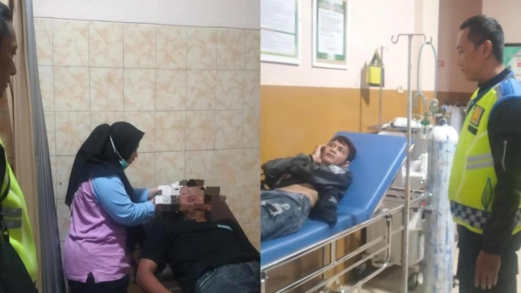 Minibus Terbalik di Jalur Gentong Tasikmalaya, Pengemudi Dilarikan ke Puskemas