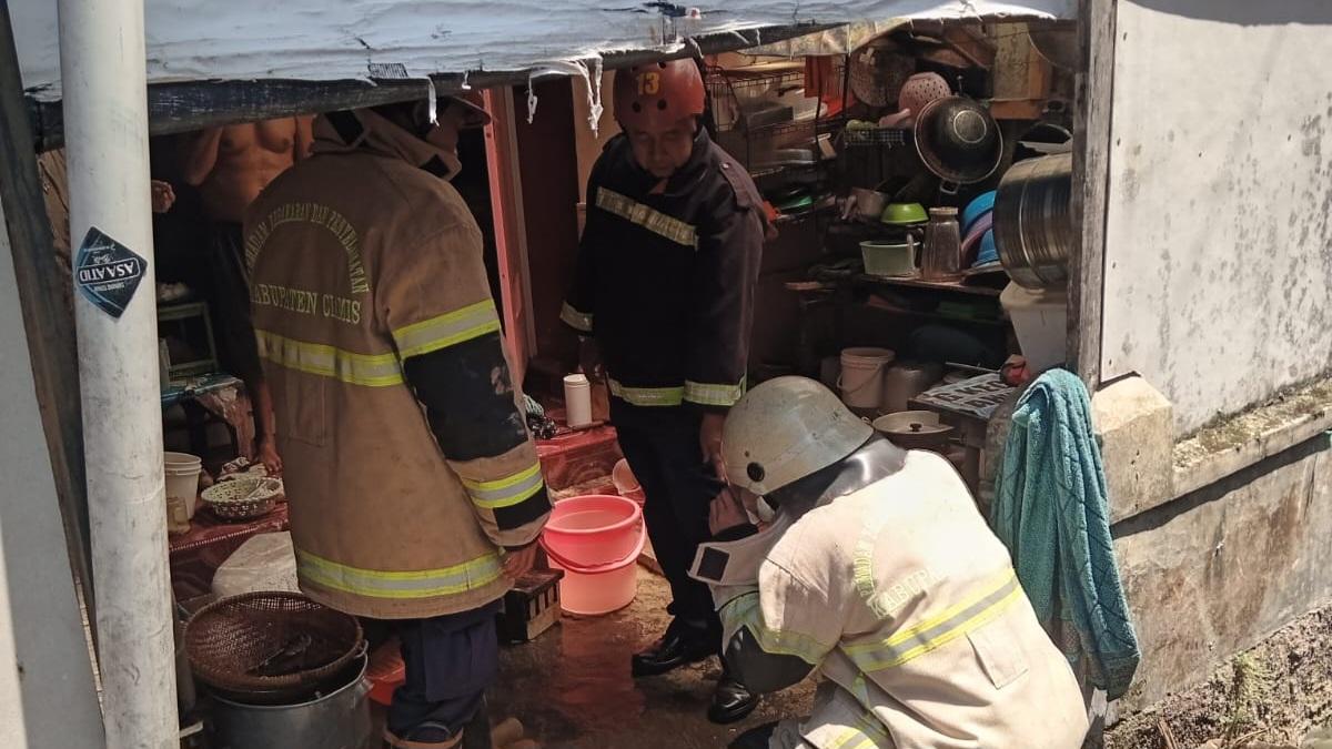 Rumah Warga di Ciamis Nyaris Terbakar Gegara Gas Bocor