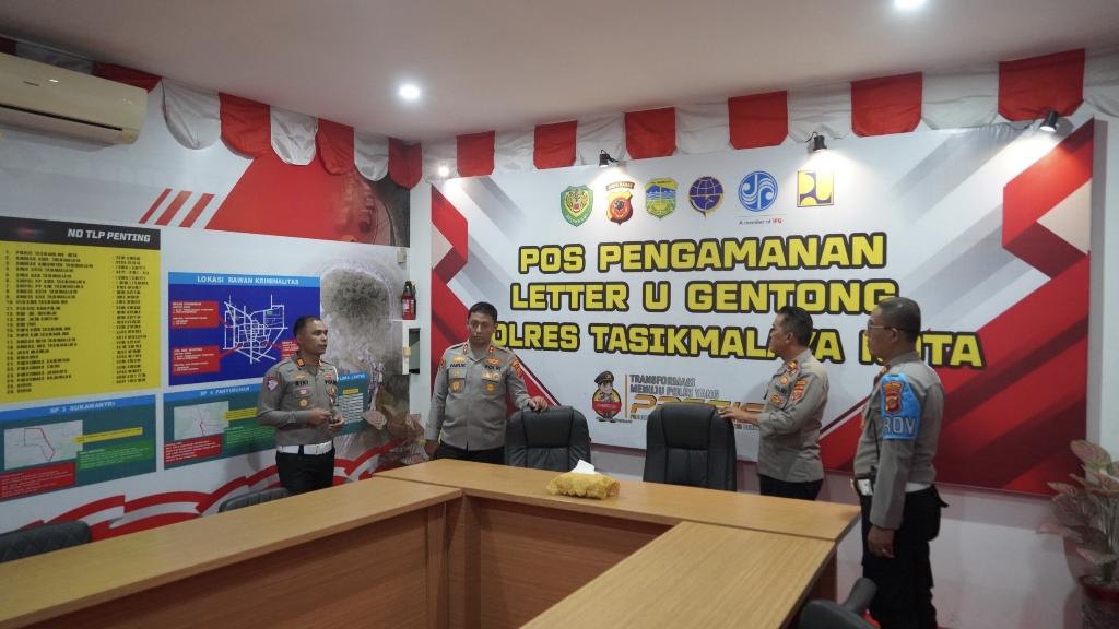 Kapolres Tasikmalaya Kota Tinjau Kesiapan Pospam Letter U Gentong Jelang Operasi Ketupat 2025