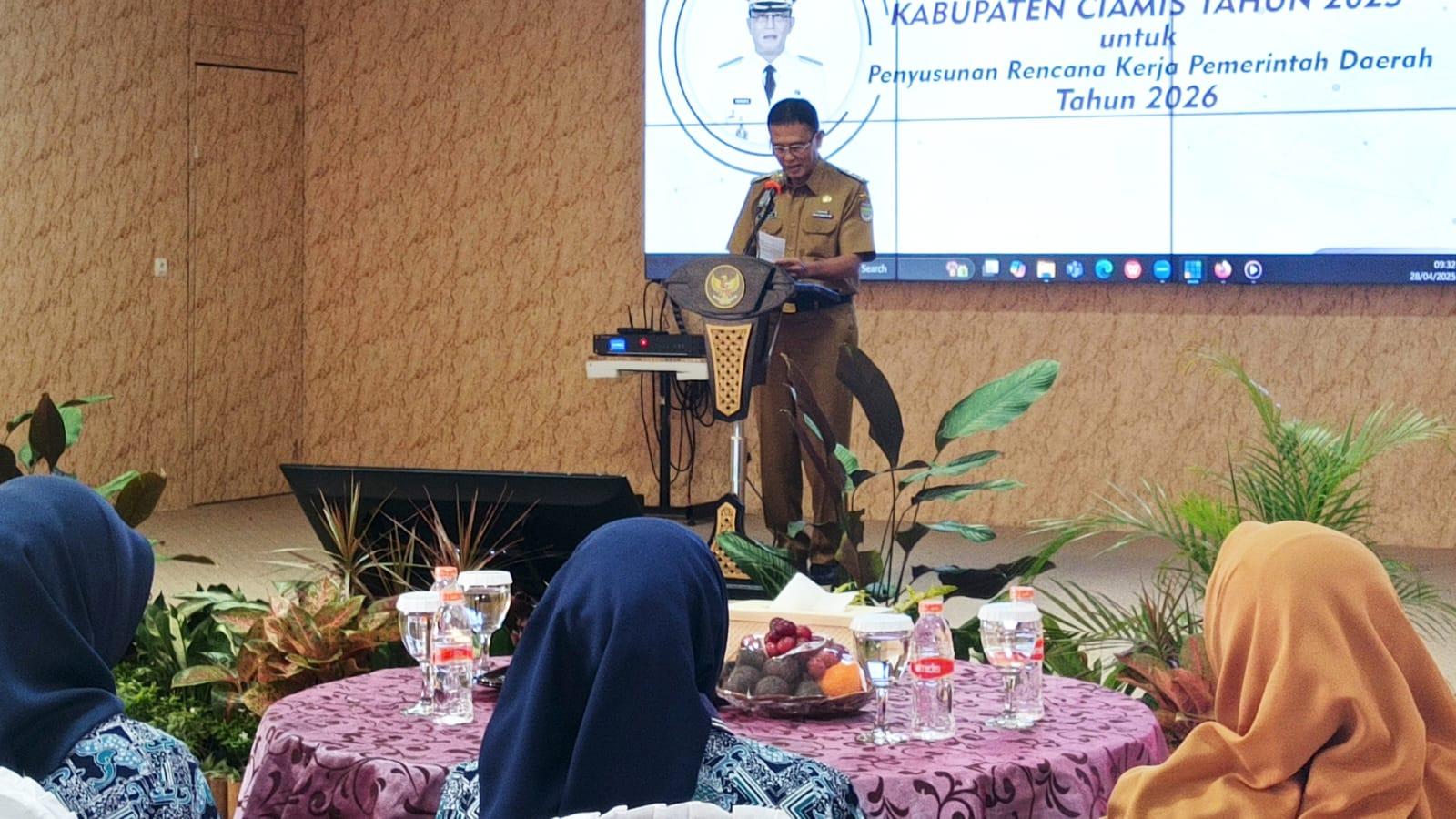 Musrenbang RKPD 2026, Bupati Ciamis Dorong Perencanaan Pembangunan yang Realistis dan Berbasis Potensi Daerah