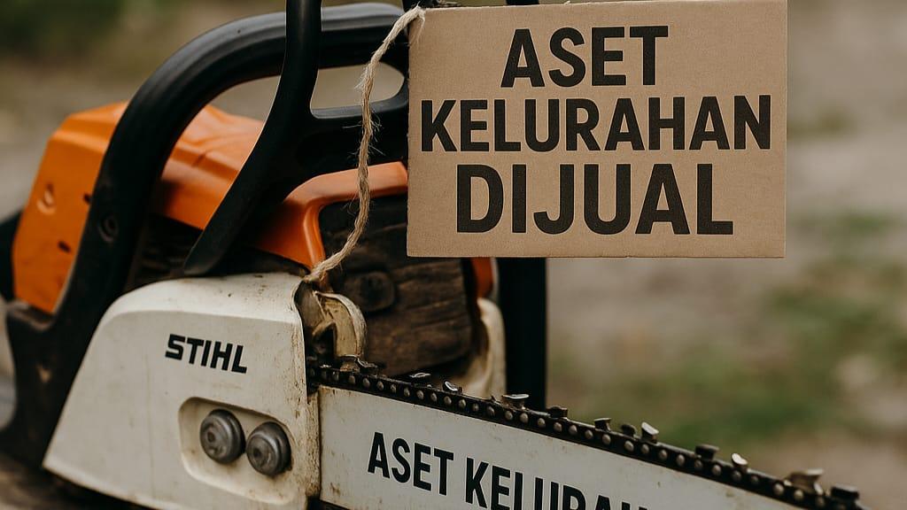 Warga Heboh! Oknum Lurah di Kecamatan Tamansari Tasikmalaya Diduga Jual Gergaji Mesin Milik Kelurahan