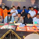 Polres Tasikmalaya Kota Bekuk 7 Pengedar Obat Keras Terbatas di Lima Lokasi Berbeda