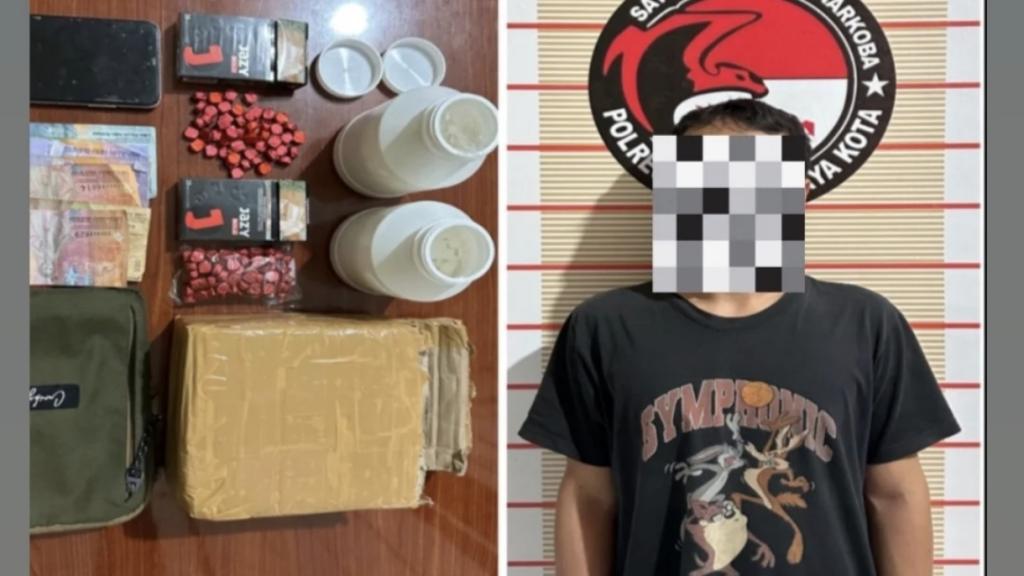 Satnarkoba Polres Tasikmalaya Kota Amankan Tersangka Penyalahgunaan Sediaan Farmasi di Kawasan Panglayungan