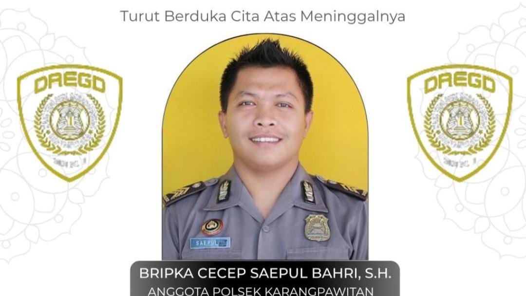 Bripka Cecep Gugur Saat Amankan Kerumunan Pesta Rakyat Pernikahan Anak Dedi Mulyadi di Garut