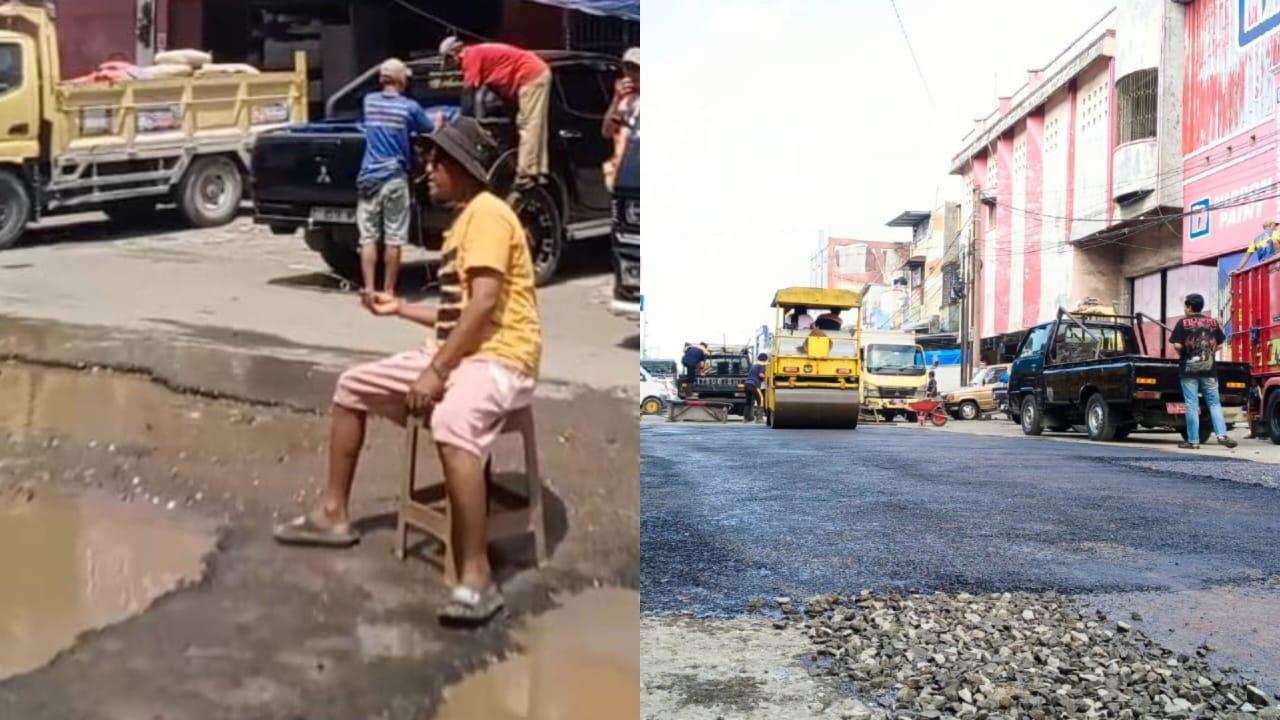 Jolek, Warga yang Viral Mancing di Jalan Rusak Cikurubuk: Terima Kasih Dinas PUPR Kritik Kami Direspons Cepat