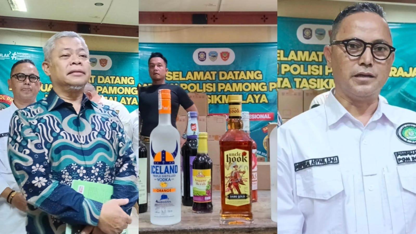 3.207 Botol Miras Disita Satpol PP Kota Tasikmalaya, DPRD dan Tokoh Masyarakat Apresiasi: Nyatakan Perang Lawan Miras!