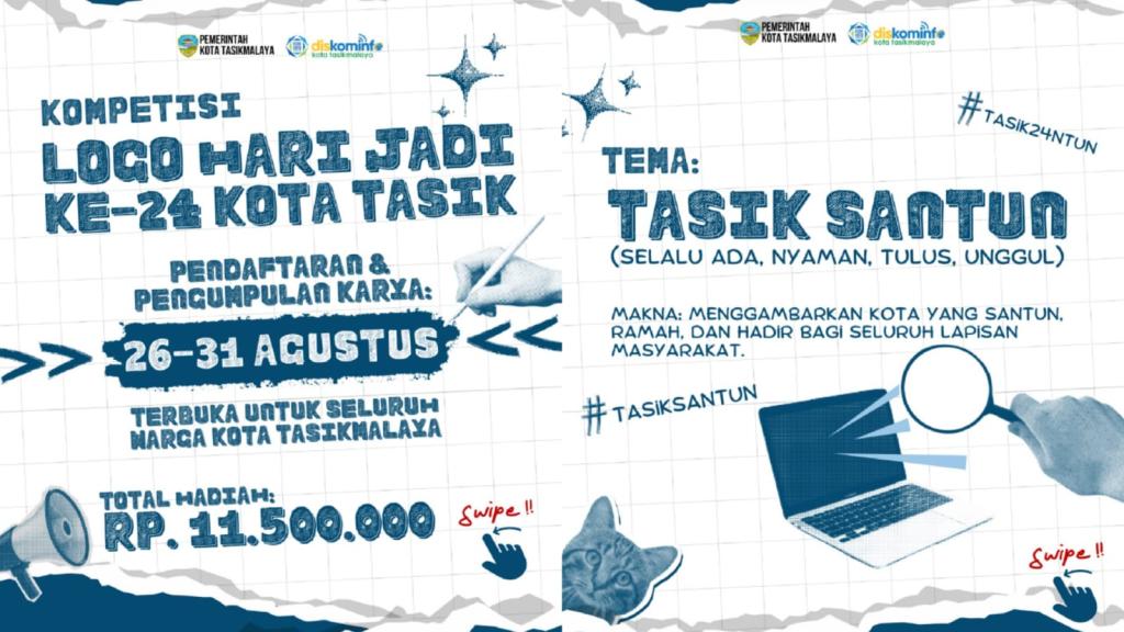 Pemkot Tasikmalaya Gelar Lomba Logo HUT ke-24, Total Hadiah Rp11,5 Juta